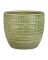 FLOWR POT VASE GRN 6.25"