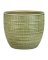 FLOWR POT VASE GRN 7.5"