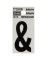 Hy-Ko 1 in. Reflective Black Vinyl Self-Adhesive Special Character Ampersand 1 pc
