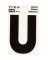 LETTER"U"REFLECT 3"VINYL