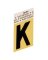 LETTER"K"GOLD 1-1/2"ALUM