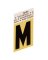 LETTER"M"GOLD 1-1/2"ALUM