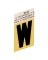 LETTER"W"GOLD 1-1/2"ALUM