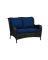 Avondale Wicker Love Seat Nvy Bl