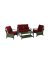 Valencia 4PC Seating Set Red