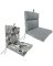 CHAIR CUSN GRY 21X43"