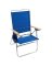 FLDING CHAIR ALUM BLU