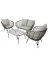 LOVESEAT SET WKR BRN 4PC