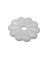 BUTTON ROSETTE WH1-1/8"