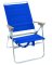 7-Pos Blue Beach Folding Chair
