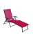 FOLDING SLING CHAISE RED