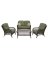 CLAREDALE 4PC WICKER SET