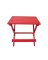 WOOD SIDE TABLE RED