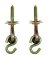 SWING HOOK KIT W/LAGS ZINC YLWd