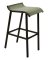 BAR STOOL LOW BACK GRAY