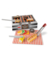 20PC Grill & Serve BBQ Set Wood