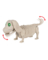 ANIMTD DOG SKELTN 10.25"