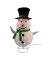 YARD DEC SNOWMAN LED WW