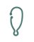 ORNAMENT HOOK GRN 48PC