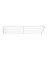 WIRE DIVIDER 3"HX18"LWHT