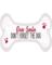 WALL SIGN DOG BONE WHT