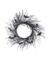 WREATH BLACK TWIG 20"