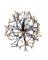 LED SPHERE ORANGE 16"