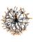 LED SPHERE ORANGE 20"
