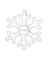LED SNOWFLAKE WHT 12"