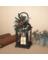 13" FLORAL LANTERN LED