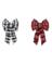 PLAID WIRE BOW ASSRT 14"
