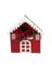 22" Red Barn Xmas Birdhouse