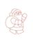 CMAS WNDW SANTA LGHT 14"