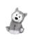 STUFFD ANML HUSKY GRAY