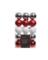 ORNMNT SP RD/SLV/WH 30CT