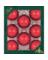 ORNAMENT CHRISTMS RED