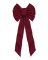 BOW VELVET BURGUNDY 22"