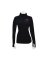 1/4ZIP WMN BLK L/S MED