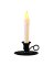 CANDLE AGED BROWN 8"H
