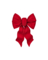RED VELVE WIRE BOW 5LOOP