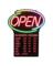 LED OPEN SIGN WITH HOURS