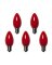 BULB CERAMIC C9 RED 25PK