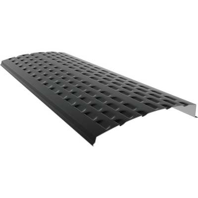 E-Z-Shield 5 In. x 4 Ft. Black Aluminum Gutter Guard