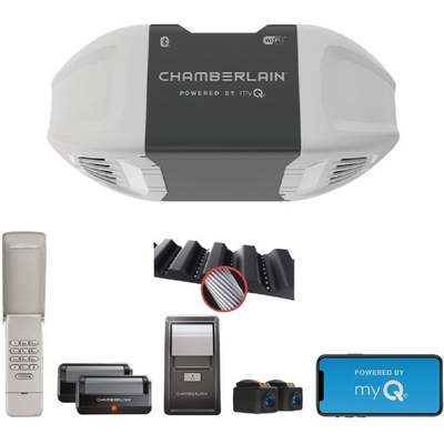 Chamberlain B2405 1/2 HP Smartphone-Controlled Ultra Quiet & Strong Belt