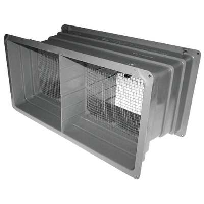 FOUNDATION VENT PLASTIC 8" GREY