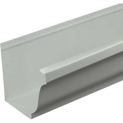 5" X 10' K STYLE WHT ALUM GUTTER