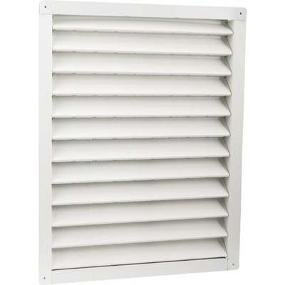 Air Vent 18" x 24" Rectangular White Gable Attic Vent