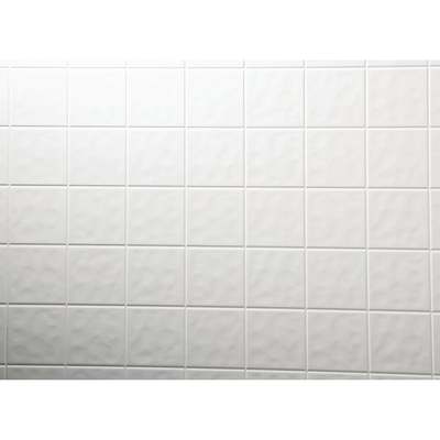 DPI AquaTile 4 Ft. x 8 Ft. x 1/8 In. White Tileboard Wall Tile