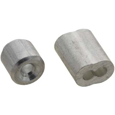 Prime-Line Cable Ferrules and Stops, 3/32", Aluminum