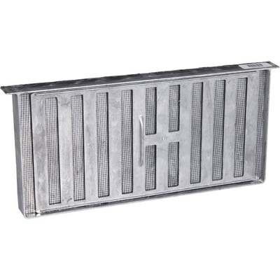 Air Vent 8 In. x 16 In. Aluminum Manual Foundation Vent with Sliding Damper